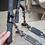 Doua trotinete Oxelo, adulti/ copii, roti 200 mm, suspensii, 350 lei ambele